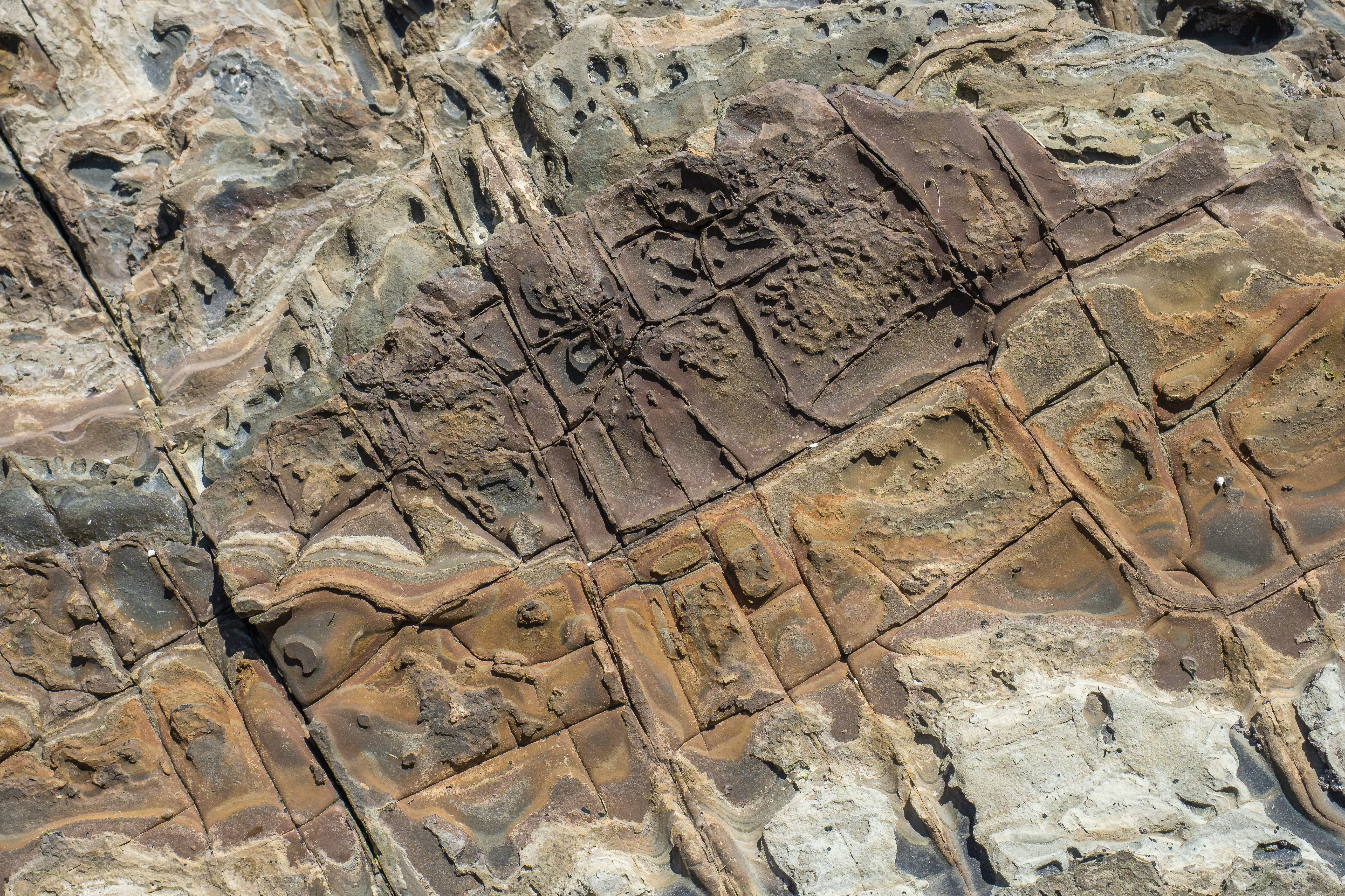 brown and gray rock formation
